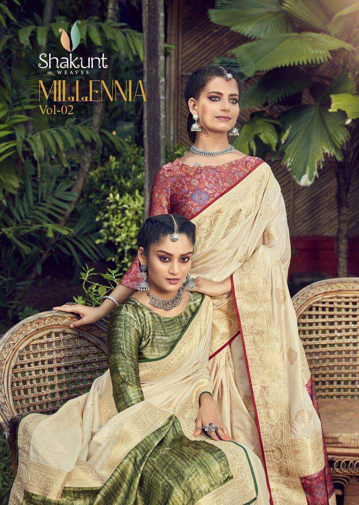 Buy Millenia Vol 2 Shakunt Online Wholesale Designer Silk Saree